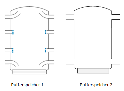 Anschl&uuml;sse an Pufferspeicher